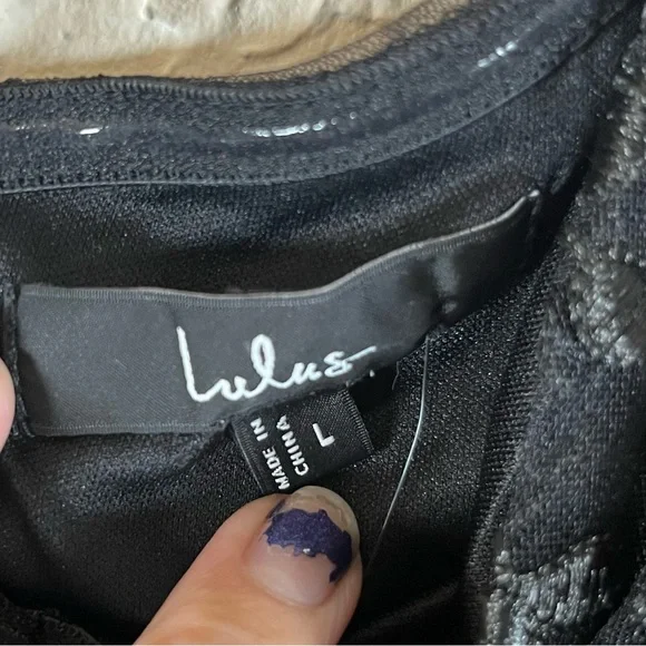 Lulu's Darling Charisma Black Mesh Embroidered Midi Dress - Picture 14 of 15